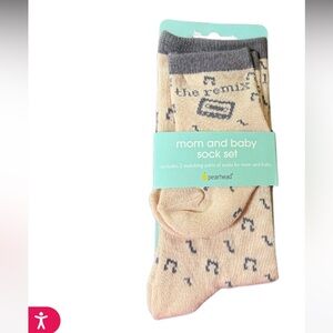 Pearhead Casual Socks Gray and Cream